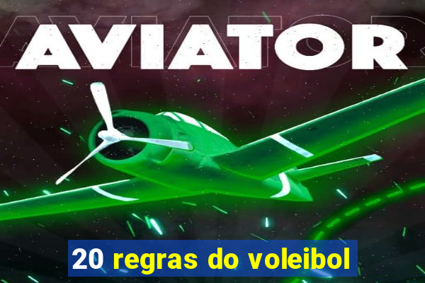 20 regras do voleibol